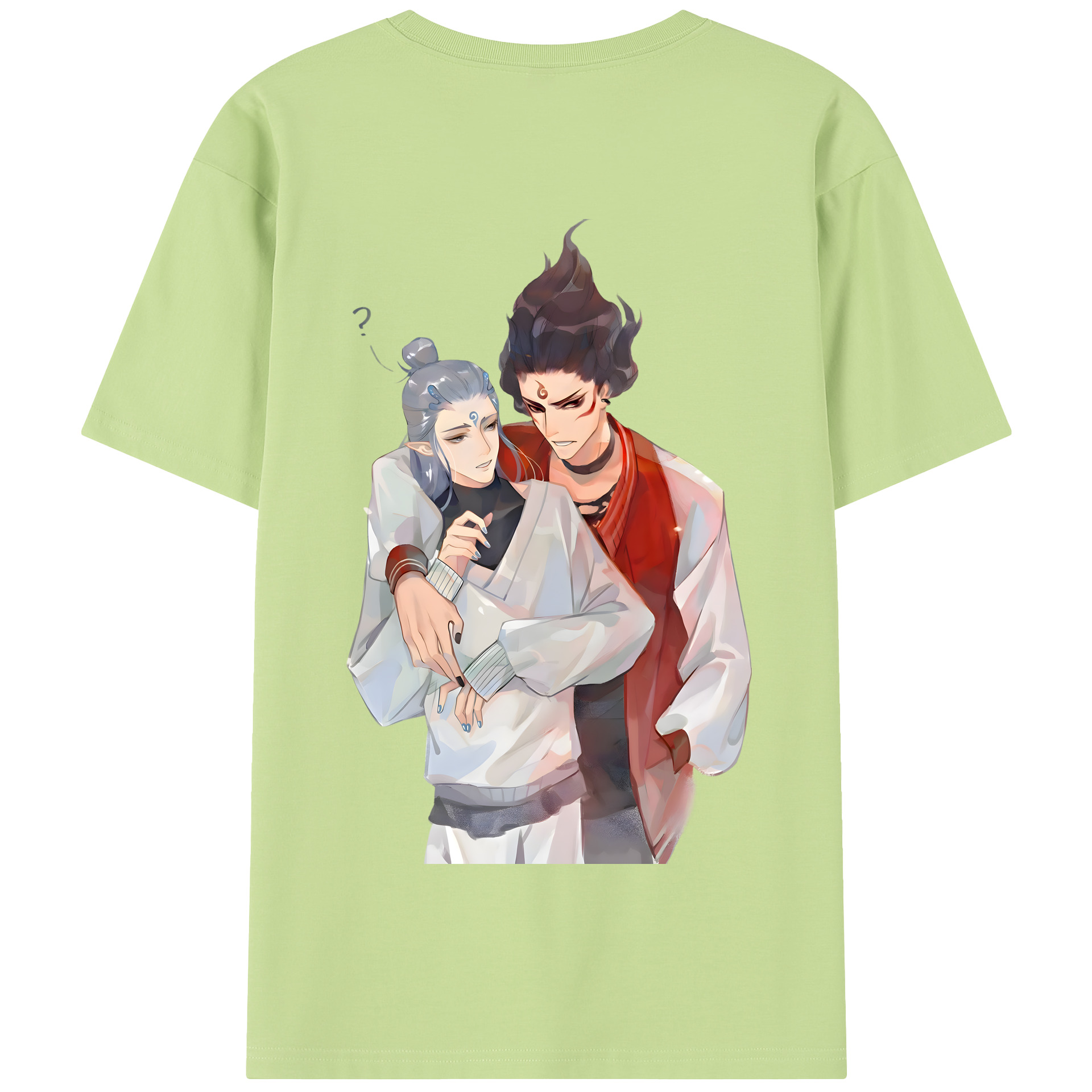 （画像用） Ne Zha 2 ナタ 魔童の大暴れ 綿100％半袖Tシャツ（背面プリント）